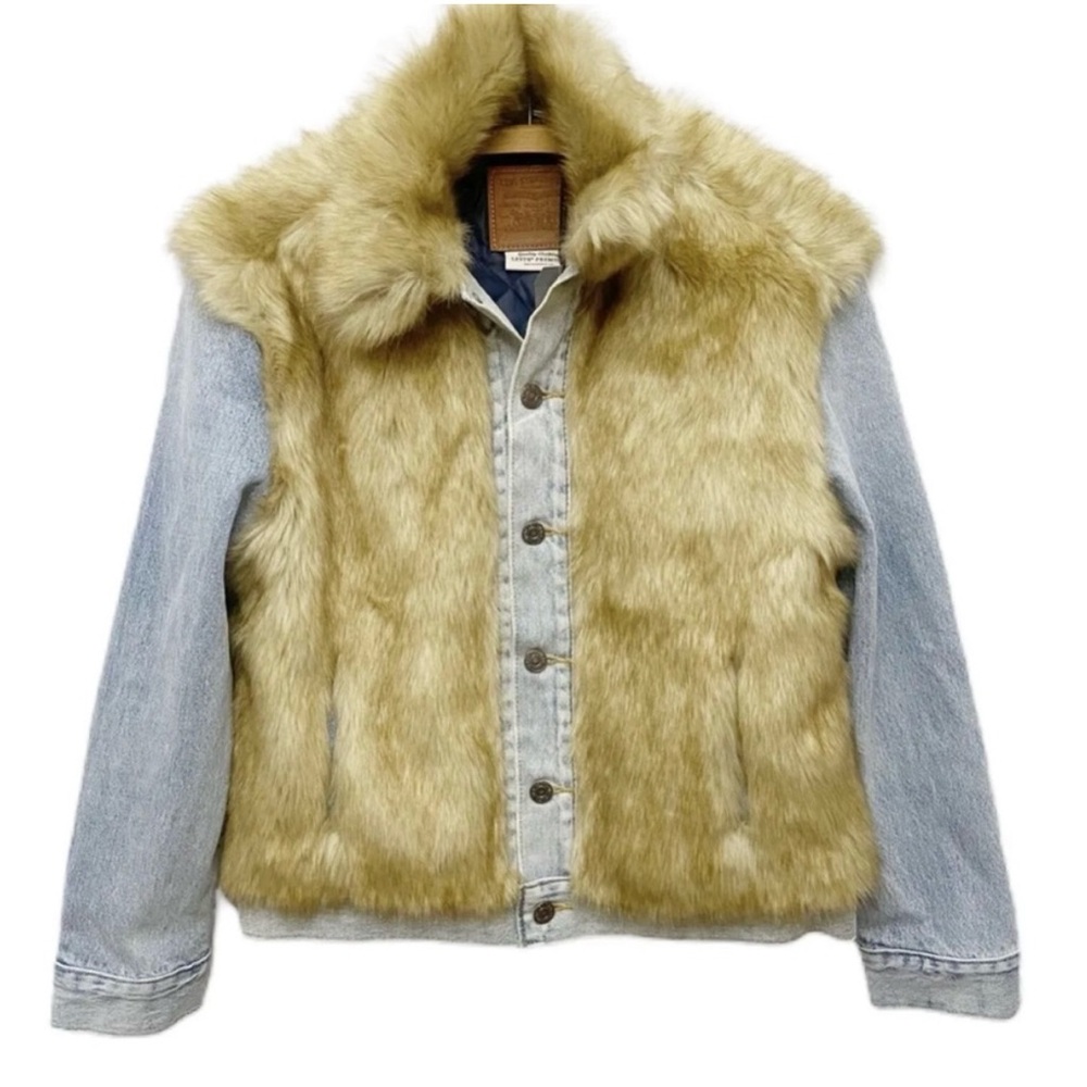 Levi Strauss Faux Fur and Denim Jacket